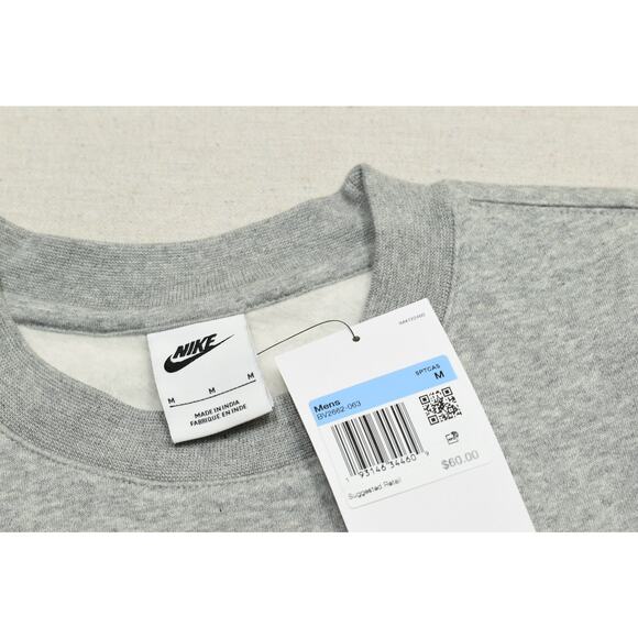 NEW Nike Sportswear Fleece Heather Crewneck Sweatshirt Size Medium BV2662-063 - Picture 3 of 8